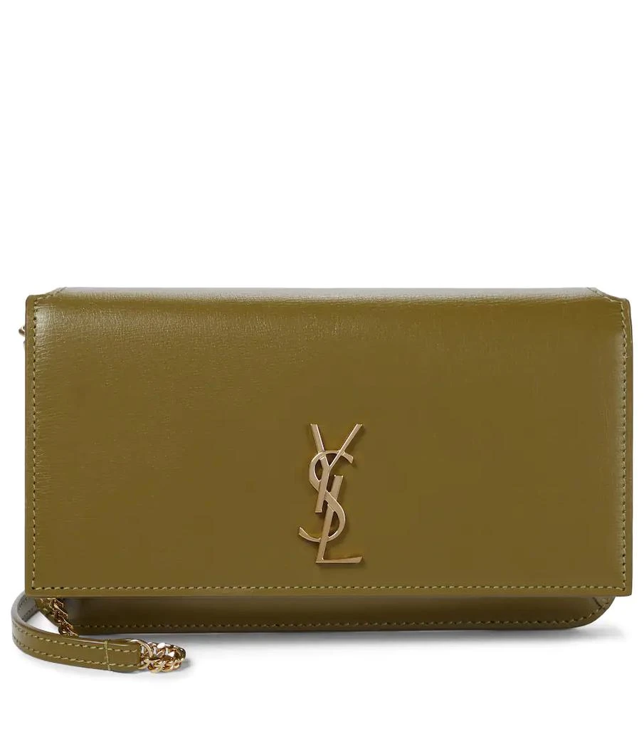 商品Yves Saint Laurent|Cassandre leather iPhone crossbody bag,价格¥4838,第1张图片