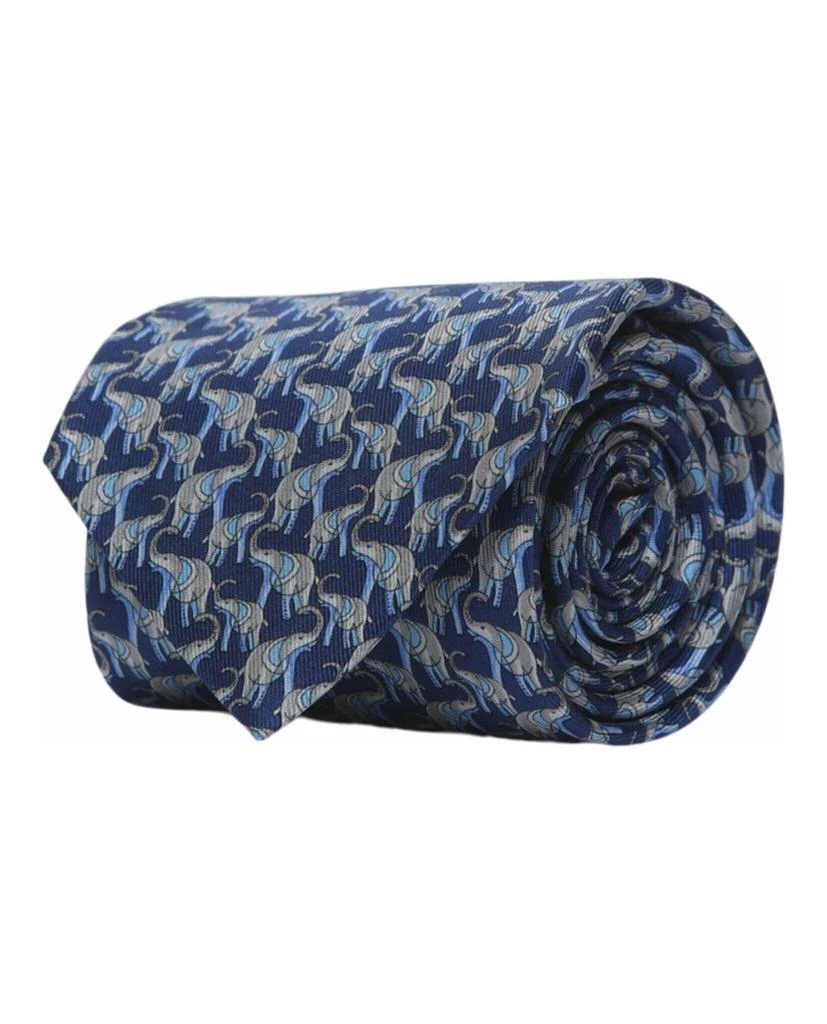 商品Salvatore Ferragamo|Elephant-Print Necktie,价格¥595,第1张图片