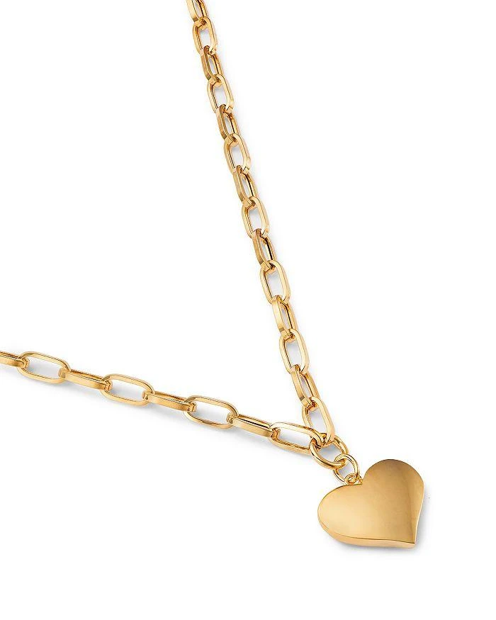 商品Bloomingdale's Fine Collection|Bloomingdale's Polished Electroform Heart Pendant Necklace in 14K Yellow Gold, 17",价格¥11156,第3张图片详细描述