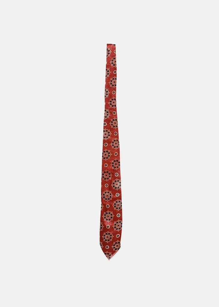 商品JOHN ALEXANDER SKELTON|John Alexander Skelton Red & Black Printed Handblock Tie,价格¥1759,第1张图片