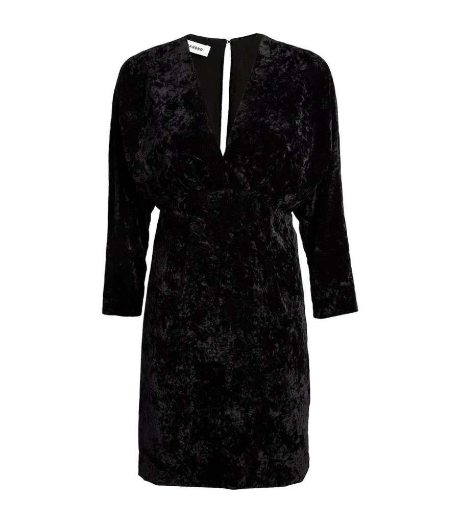 商品Sandro|Crushed Velvet Mini Dress,价格¥3475,第1张图片