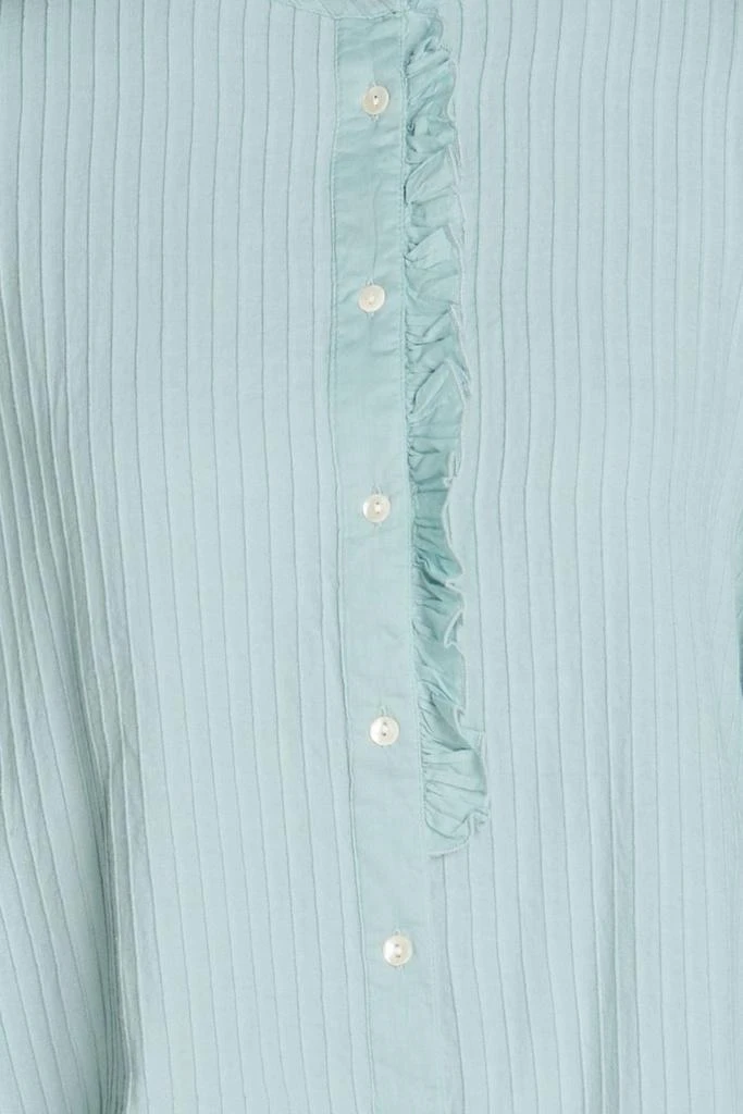 商品ANTIK BATIK|Yves ruffled cotton-jacquard top,价格¥713,第4张图片详细描述