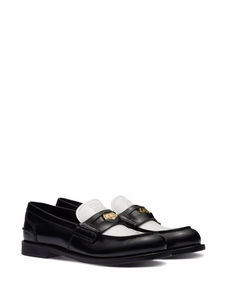 商品Miu Miu|MIU MIU  leather penny loafers,价格¥7233,第2张图片详细描述