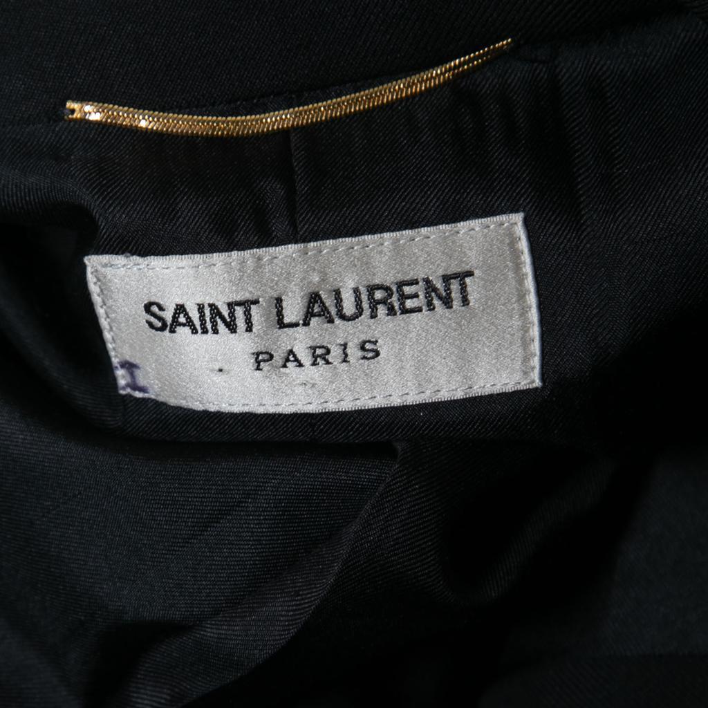 商品[二手商品] Yves Saint Laurent|Saint Laurent Black Wool Button Front Blazer XL,价格¥4061,第6张图片详细描述