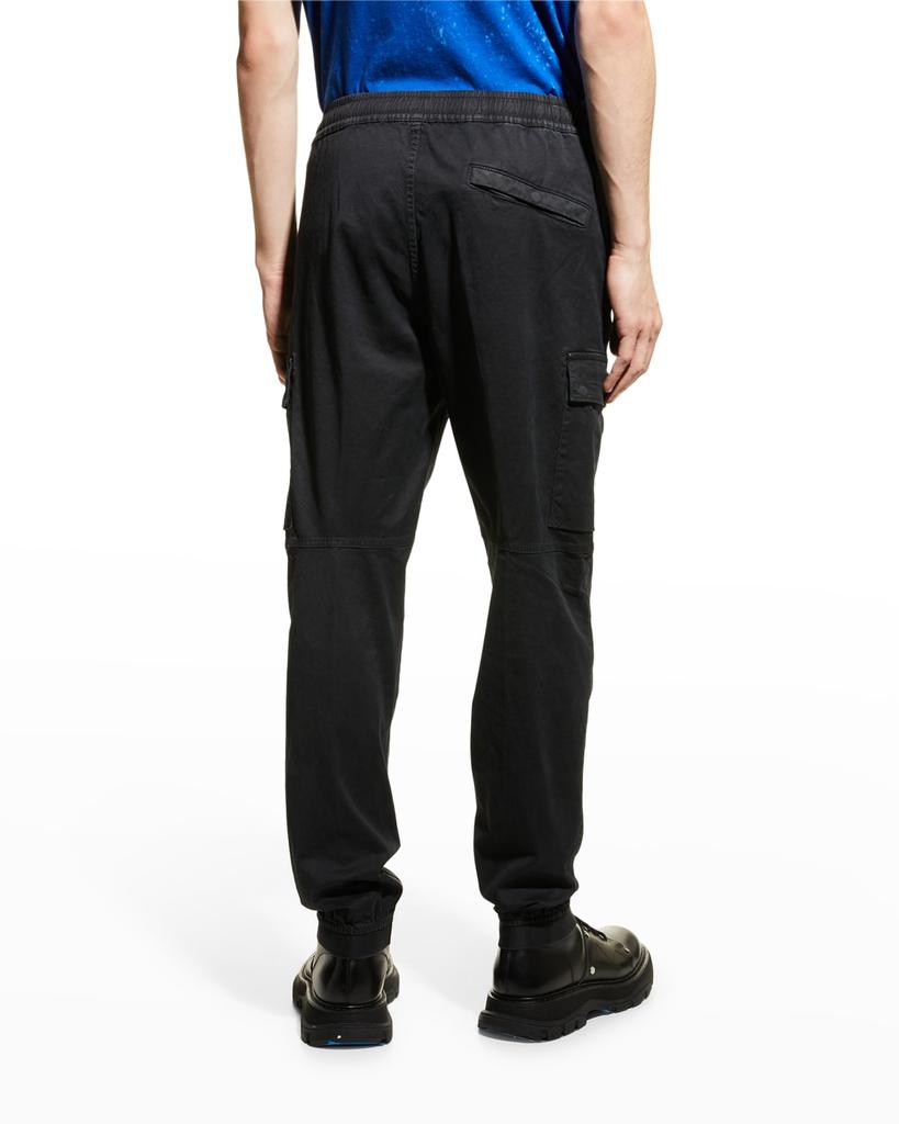 Men's Elastic-Waist Cargo Pants商品第6张图片规格展示