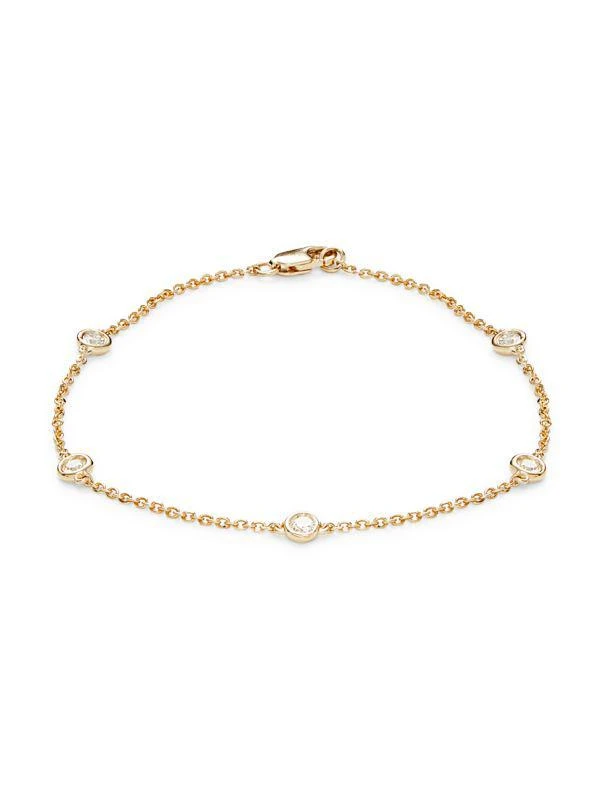 商品Saks Fifth Avenue|14K Yellow Gold & 0.39 TCW Diamond Bracelet,价格¥4403,第1张图片