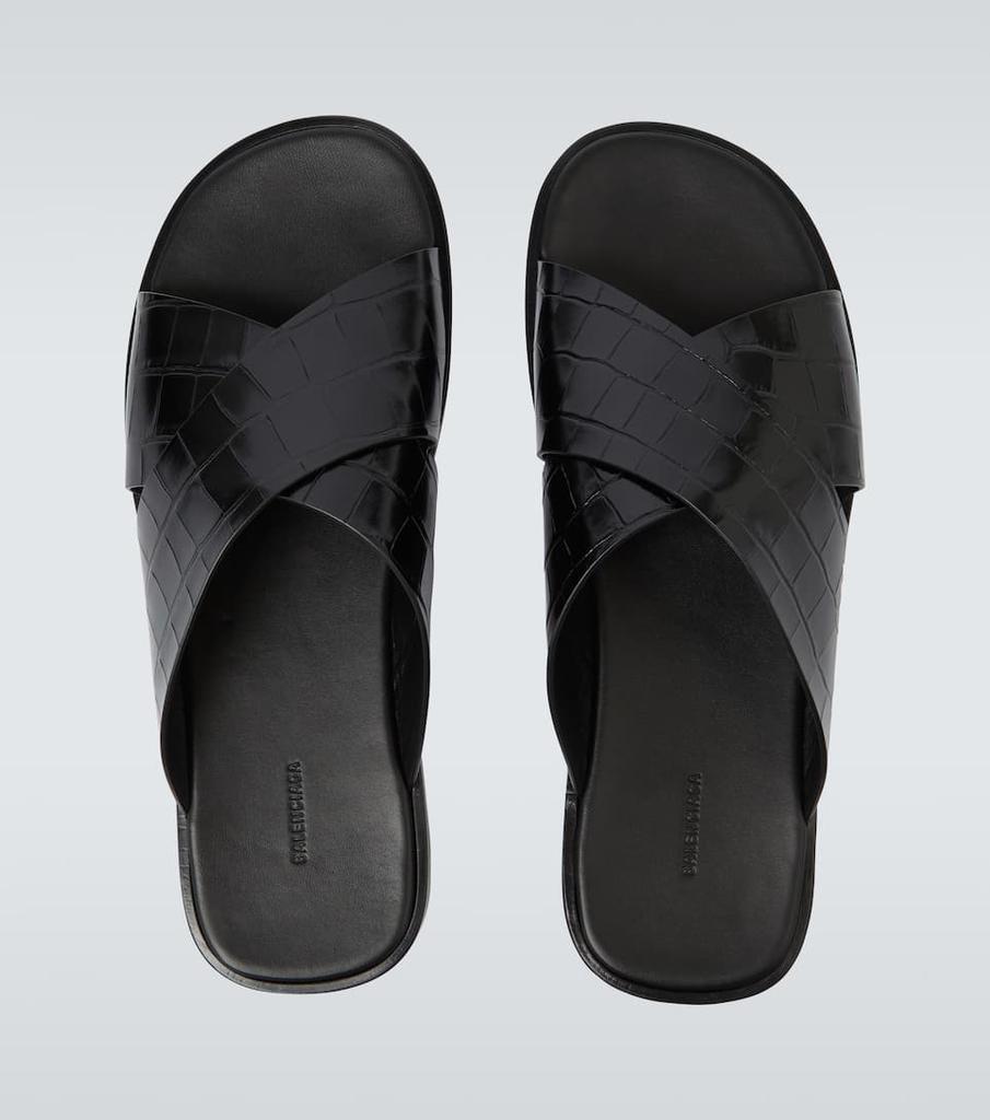 商品Balenciaga|Logo leather sandals,价格¥4118,第6张图片详细描述