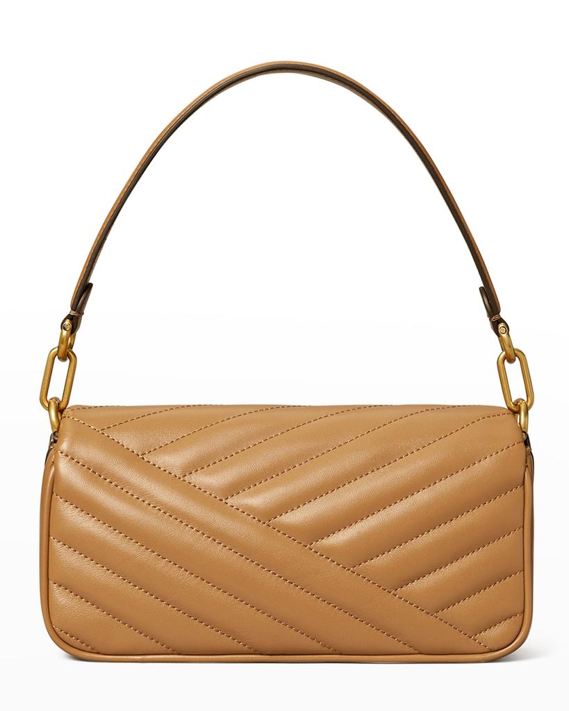 Kira Small Flap Chevron-Quilt Shoulder Bag商品第4张图片规格展示