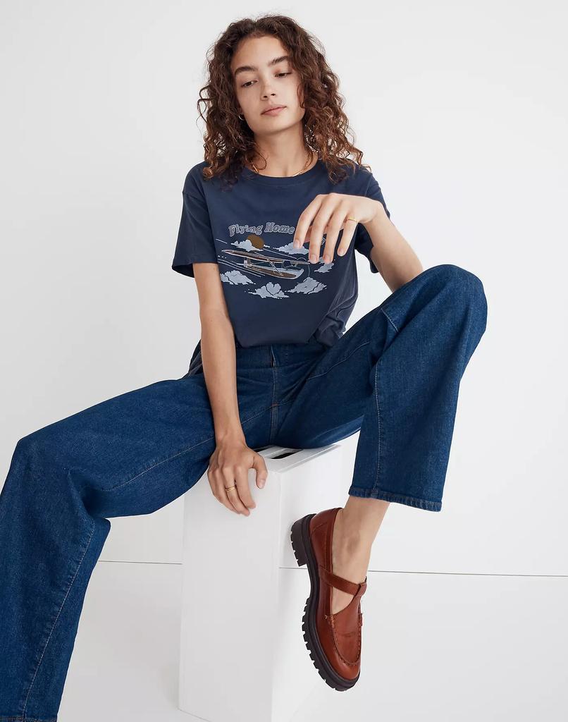 商品Madewell|Flying Home to You Softfade Cotton Oversized Tee,价格¥94,第6张图片详细描述