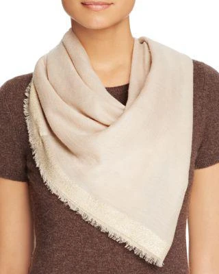 商品Bloomingdale's|Metallic Border Scarf - 100% Exclusive,价格¥709,第1张图片详细描述