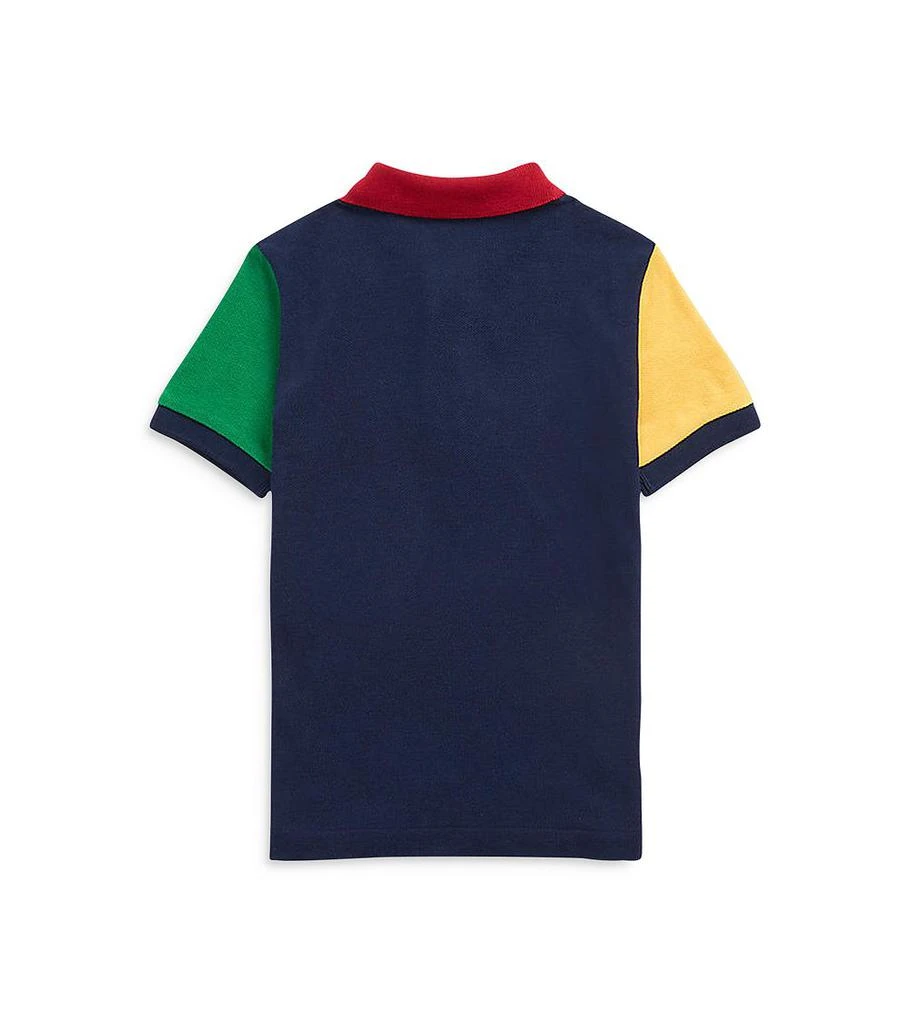 商品Ralph Lauren|Boys' Colorblocked Cotton Mesh Polo Shirt - Little Kid,价格¥222,第3张图片详细描述
