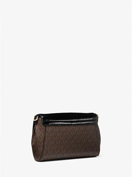 商品Michael Kors|Jet Set Medium Signature Logo and Patent Convertible Crossbody Bag,价格¥729,第3张图片详细描述