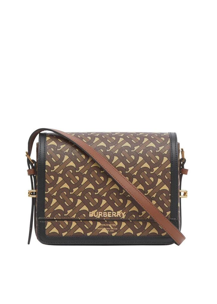 商品Burberry|Small monogram print e-canvas grace bag,价格¥8425,第1张图片