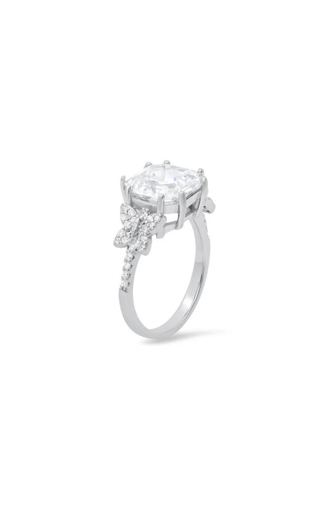 商品Queen Jewels|Sterling Silver Asscher Cut CZ Ring,价格¥300,第3张图片详细描述