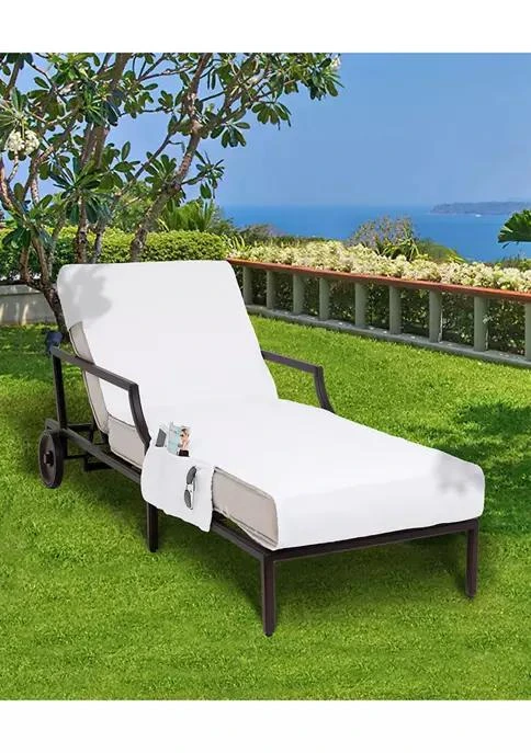 商品Linum Home Textiles|Home Standard Size Chaise Lounge Cover With Side Pockets,价格¥683,第3张图片详细描述