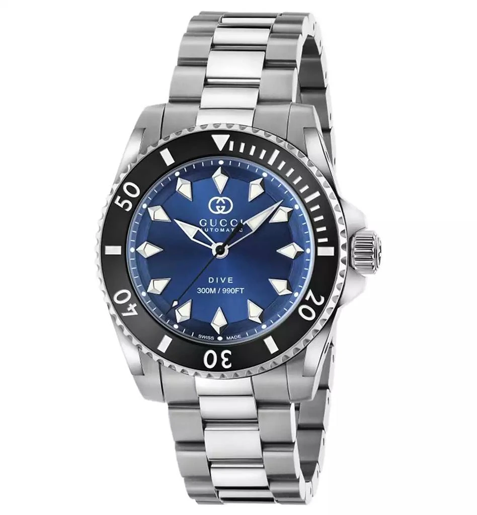 商品Gucci|Men's Swiss Automatic G-Timeless Stainless Steel Bracelet Watch 40mm,价格¥17860,第1张图片