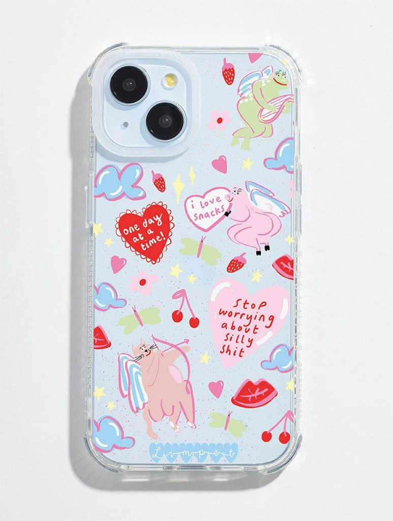 商品Skinnydip London|Limpet x Skinnydip Stop Worrying About Silly Shit Shock iPhone Case,价格¥267,第1张图片