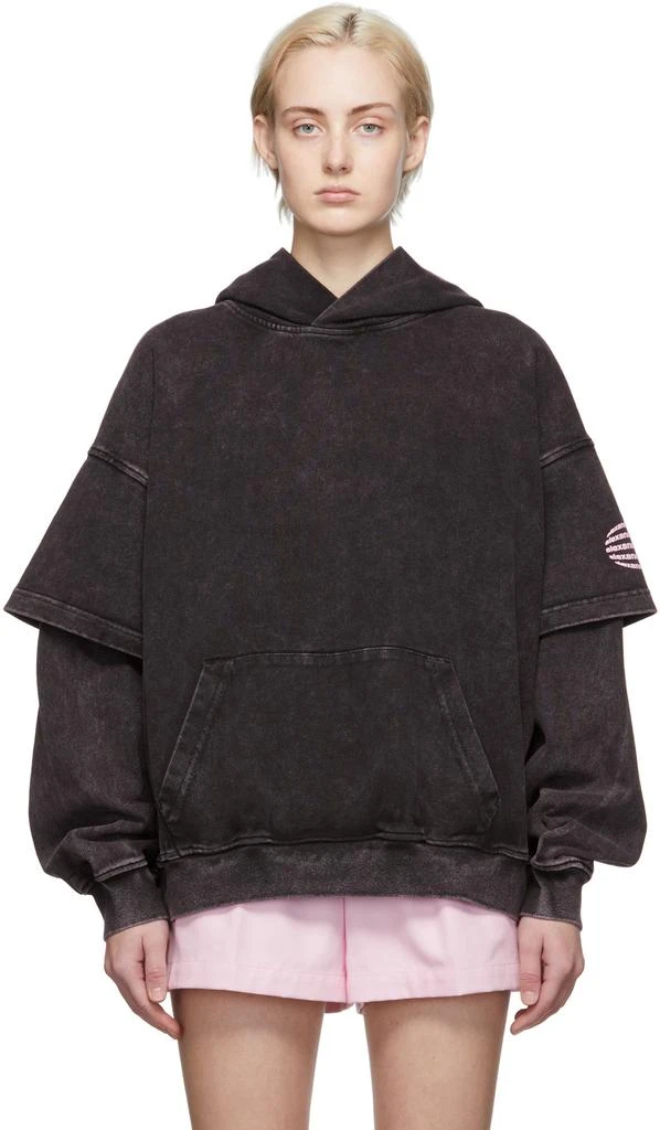 商品Alexander Wang|Purple Acid Wash Hoodie,价格¥1908,第1张图片