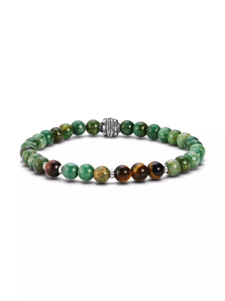 商品Jonas Studio|Sterling Silver, Jade & Tiger's Eye Bead Bracelet,价格¥1311,第1张图片