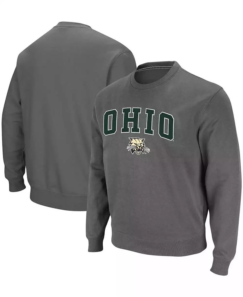 商品Colosseum|Men's Ohio Bobcats Arch Logo Tackle Twill Pullover Sweatshirt,价格¥278,第1张图片