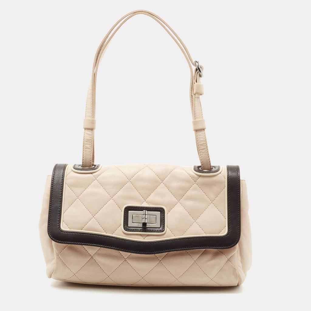 Chanel Beige/Brown Quilted Leather Reissue Shoulder Bag商品第1张图片规格展示