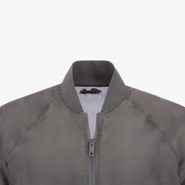 商品Bally|Half Zip Habotai Silk Bomber,价格¥2505,第3张图片详细描述