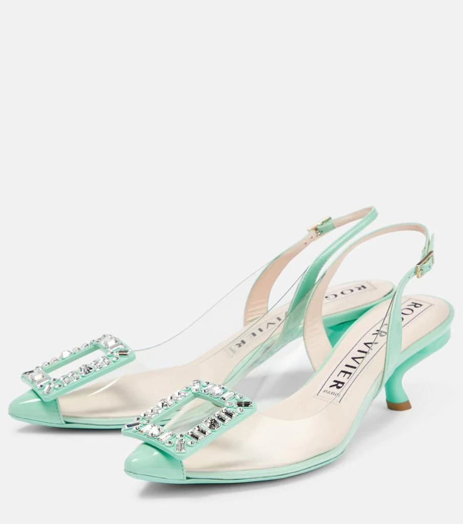 商品Roger Vivier|Virgule PVC slingback pumps,价格¥7709,第5张图片详细描述