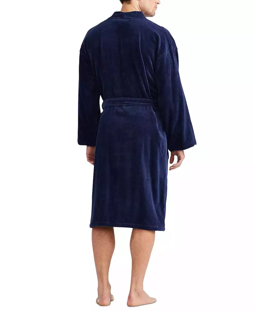 商品Ralph Lauren|Men's Sleepwear Soft Cotton Kimono Velour Robe,价格¥873,第3张图片详细描述