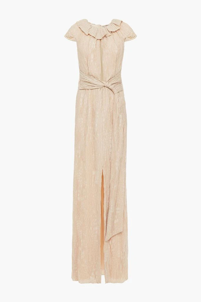 商品ROLAND MOURET|Rila knotted cutout silk-satin jacquard gown,价格¥3866,第3张图片详细描述