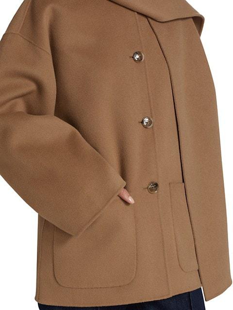 Convertible Scarf-Collar Jacket商品第7张图片规格展示
