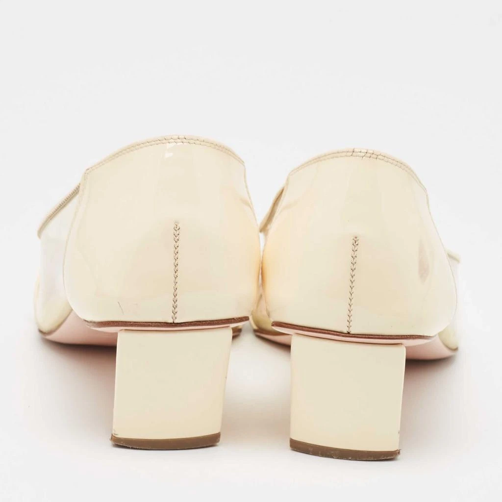 商品[二手商品] Roger Vivier|Roger Vivier  Cream PVC and Patent Belle Vivier Pumps Size  37.5,价格¥2005,第5张图片详细描述