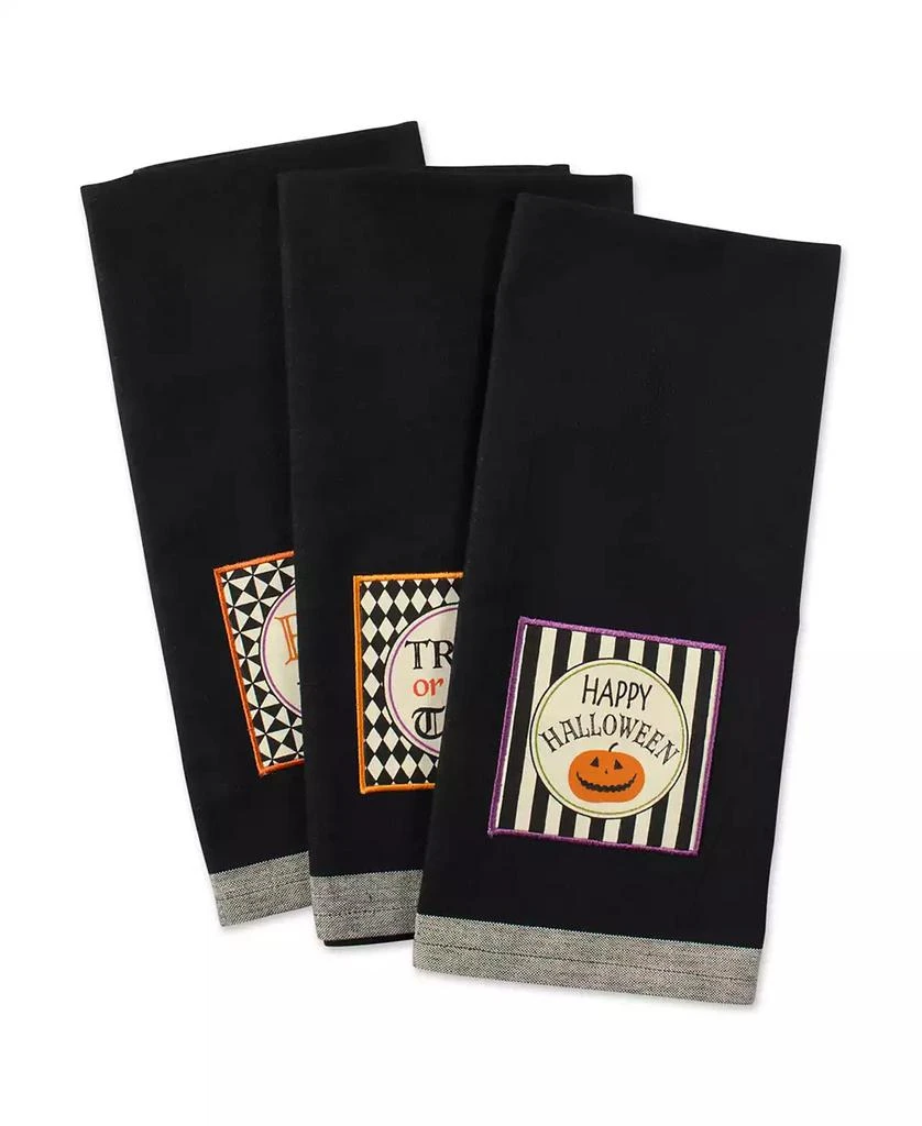 商品Design Imports|All Hallows Eve Halloween Embellished Dishtowel Set,价格¥157,第2张图片详细描述