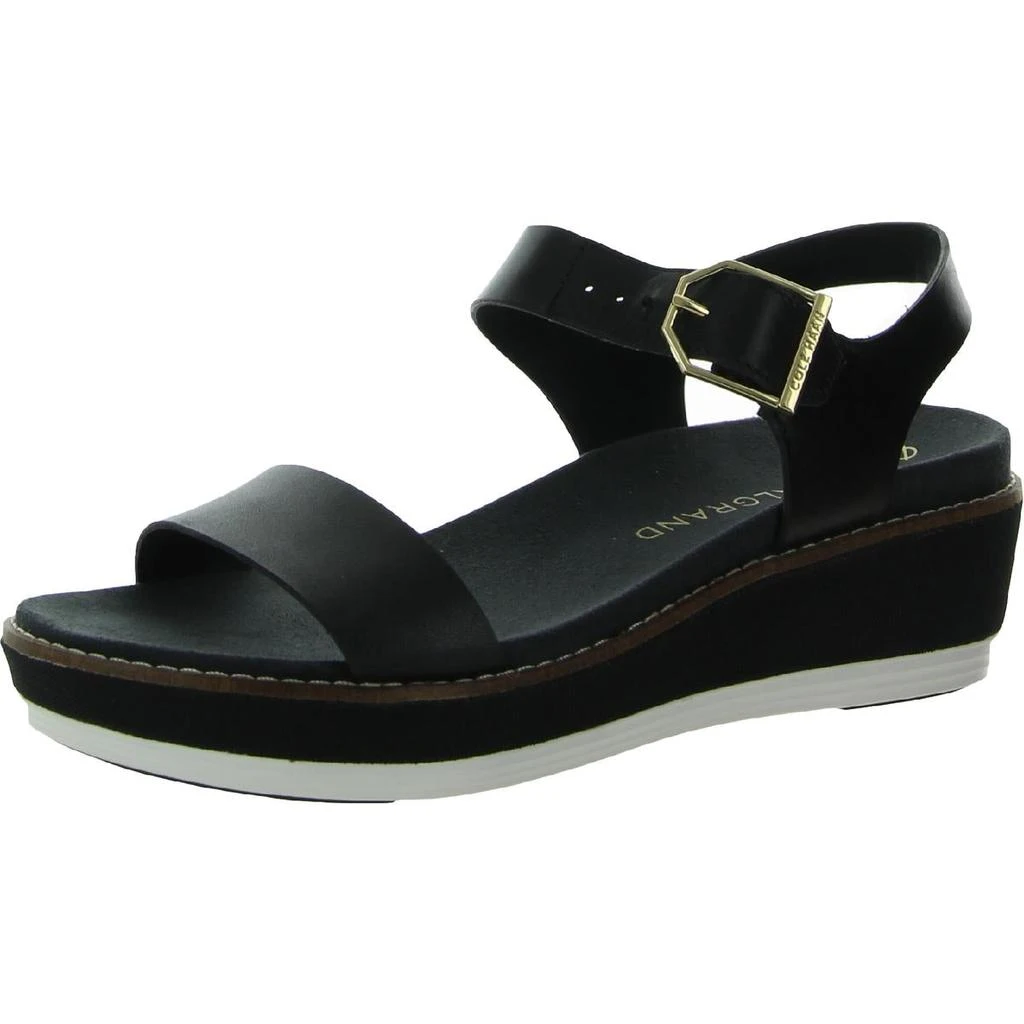 商品Cole Haan|Cole Haan Womens Grand Ankle Strap Slide On Flatform Sandals,价格¥330,第1张图片