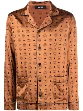 商品MCM| MCM 字母图案家居服 男女同款MHXBSMM08CO000-COGNAC,价格¥3440,第1张图片