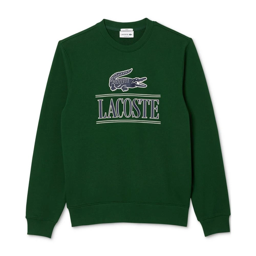 商品Lacoste|Men's Classic Fit Logo Graphic Crewneck Sweatshirt,价格¥695,第1张图片