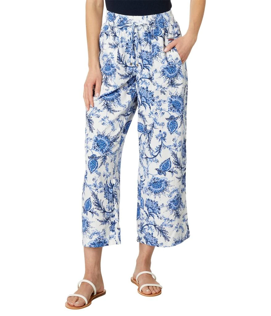 商品Tommy Hilfiger|Printed Linen Pants,价格¥337,第1张图片