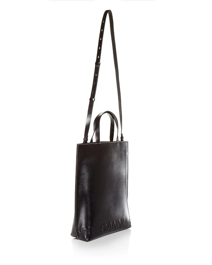 商品Ganni|Banner Recycled Leather Medium Tote ,价格¥2005,第2张图片详细描述