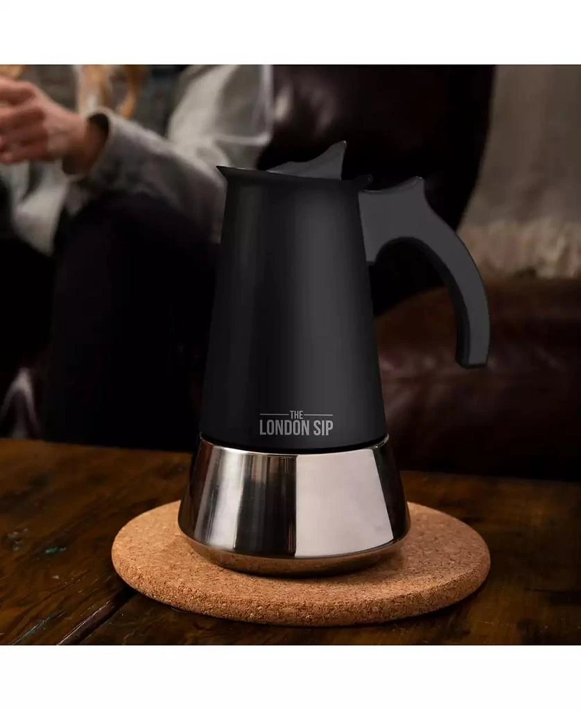 商品London Sip|Stainless Steel Espresso Maker 10-Cup,价格¥336,第3张图片详细描述