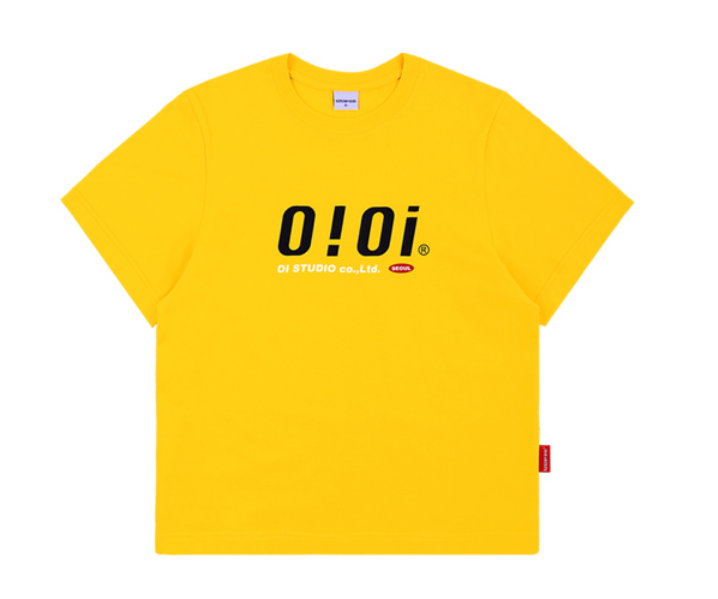 【享贝家】OIOI 休闲宽松短袖T恤 男女同款 黄色 T-SHIRTS-YELLOW商品第1张图片规格展示