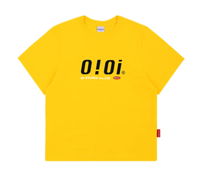 商品oioi|【享贝家】OIOI 休闲宽松短袖T恤 男女同款 黄色 T-SHIRTS-YELLOW ,价格¥92,第1张图片