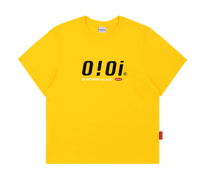 商品oioi|【享贝家】OIOI 休闲宽松短袖T恤 男女同款 黄色 T-SHIRTS-YELLOW,价格¥91,第1张图片
