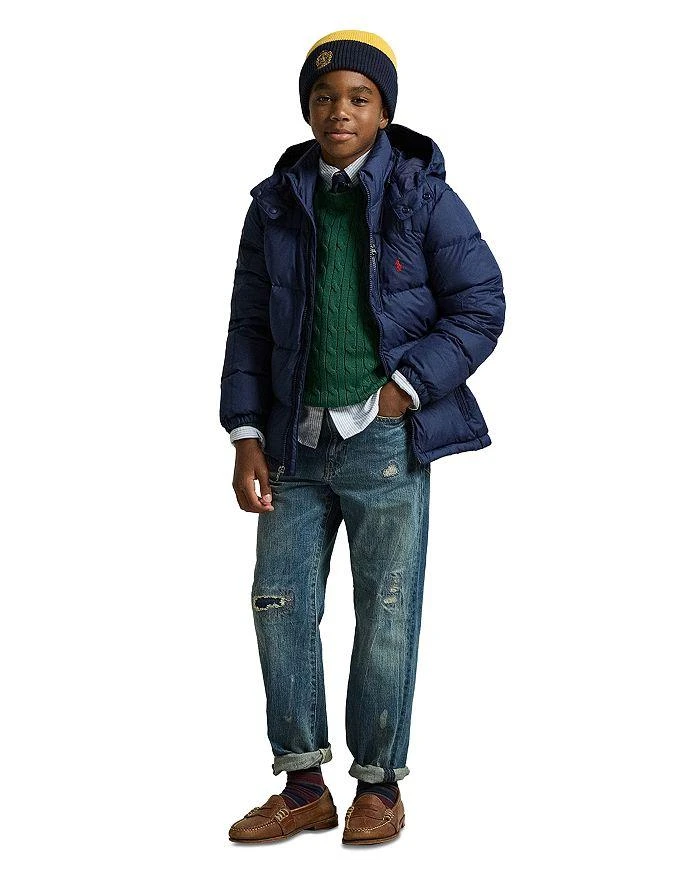 商品Ralph Lauren|Boys' Ripstop Down Hooded Jacket - Big Kid,价格¥1428,第5张图片详细描述