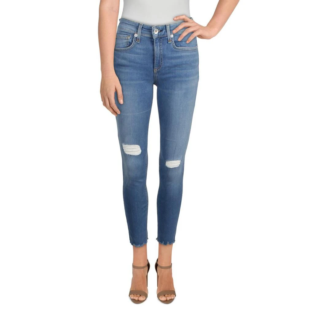 商品Rag & Bone|Rag & Bone Womens Cate Mid-Rise Ankle Skinny Jeans,价格¥222,第1张图片