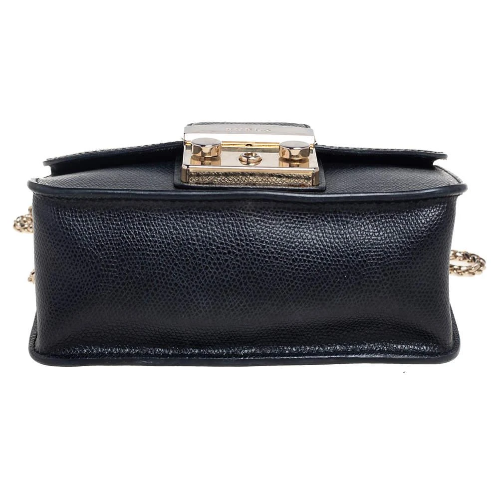 Furla Black Leather Mini Metropolis Top Handle Bag 商品