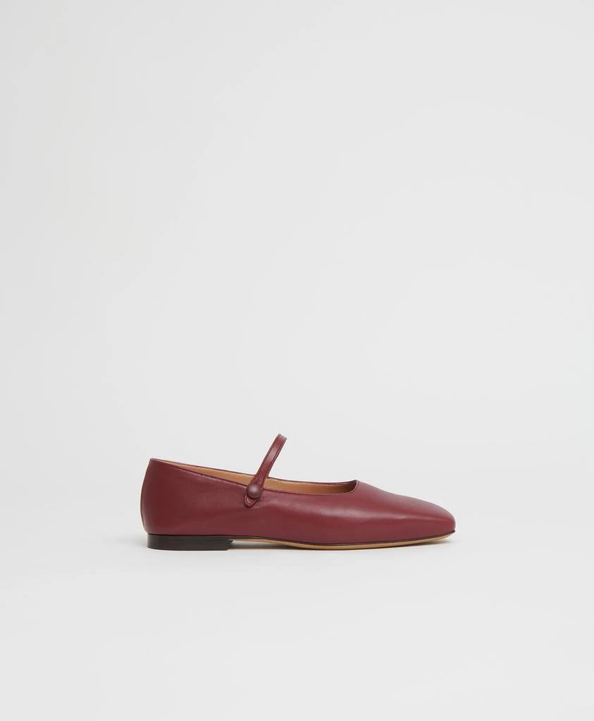 商品Mansur Gavriel|Square Toe Mary Jane - Claret,价格¥1214,第1张图片