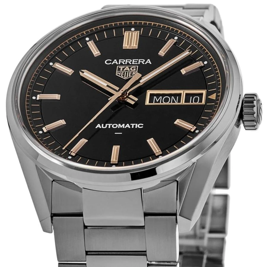 商品TAG Heuer|Carrera Day-Date Automatic Black Dial Stainless Steel Men's Watch WDA2111.BA0043,价格¥33882,第2张图片详细描述