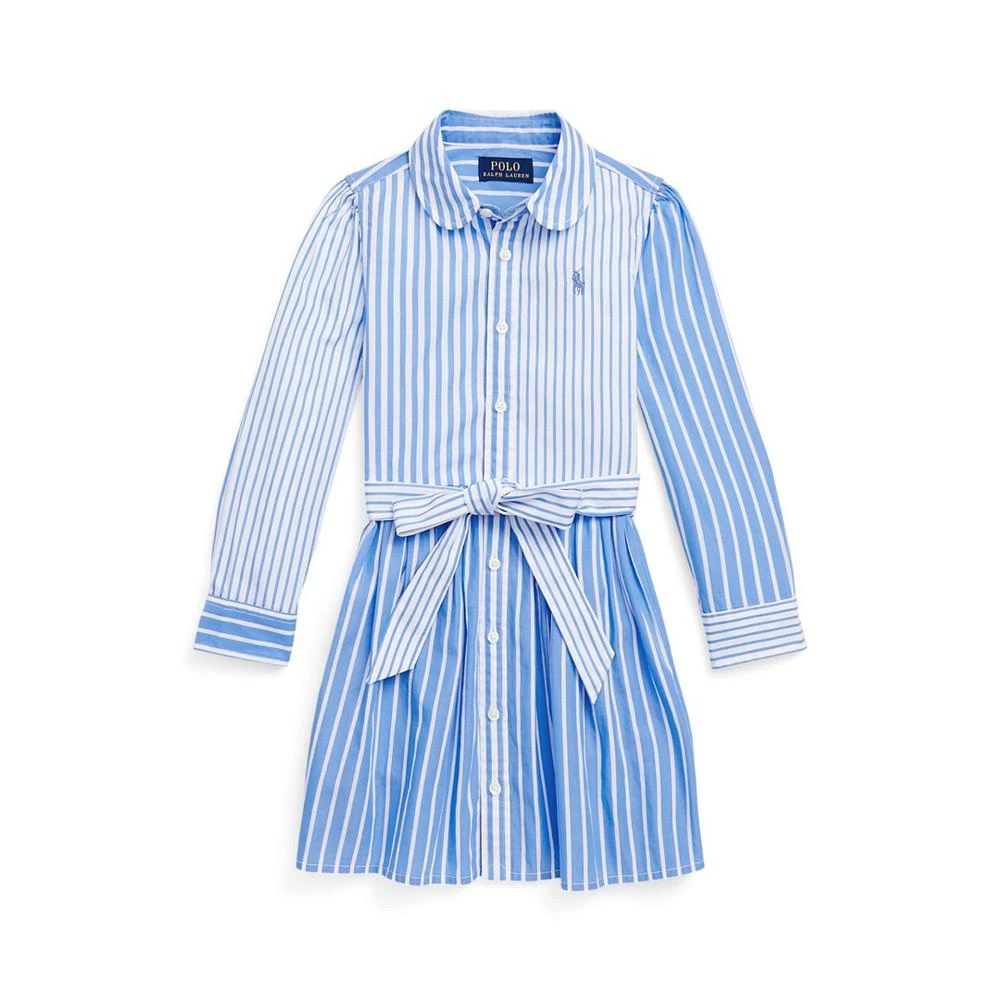 商品Ralph Lauren|Little Girls Poplin Fun Shirt Dress,价格¥398,第1张图片