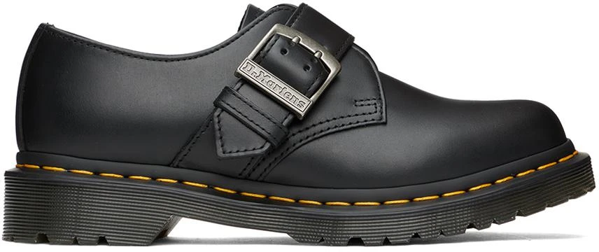 商品Dr. Martens|Black 1461 Buckle Pull Up Oxfords,价格¥781,第1张图片