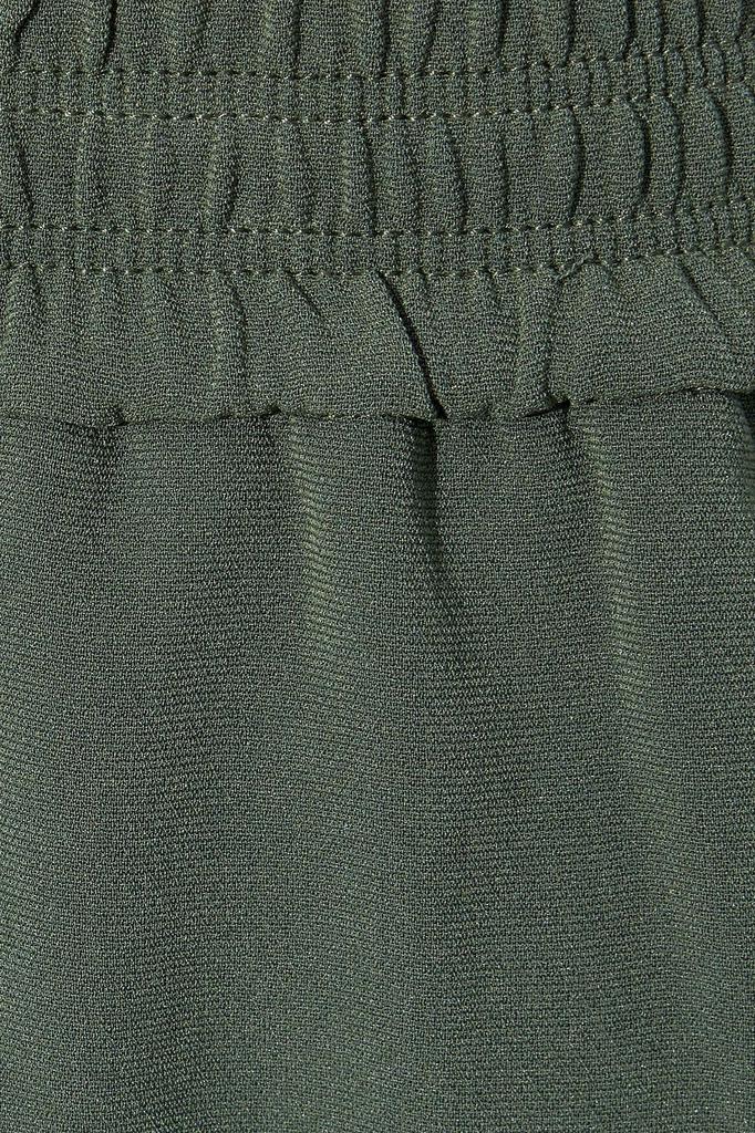 Cropped stretch-crepe wide-leg pants商品第4张图片规格展示