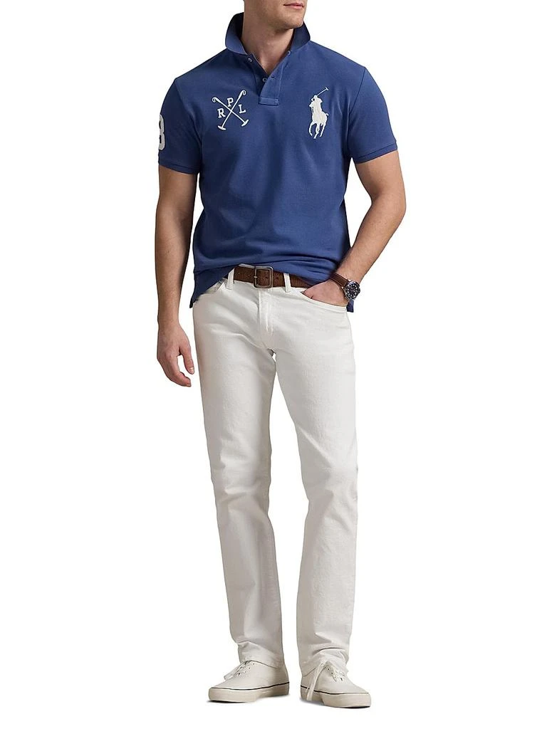 商品Ralph Lauren|Custom-Slim-Fit Big Pony Mesh Polo Shirt,价格¥934,第2张图片详细描述